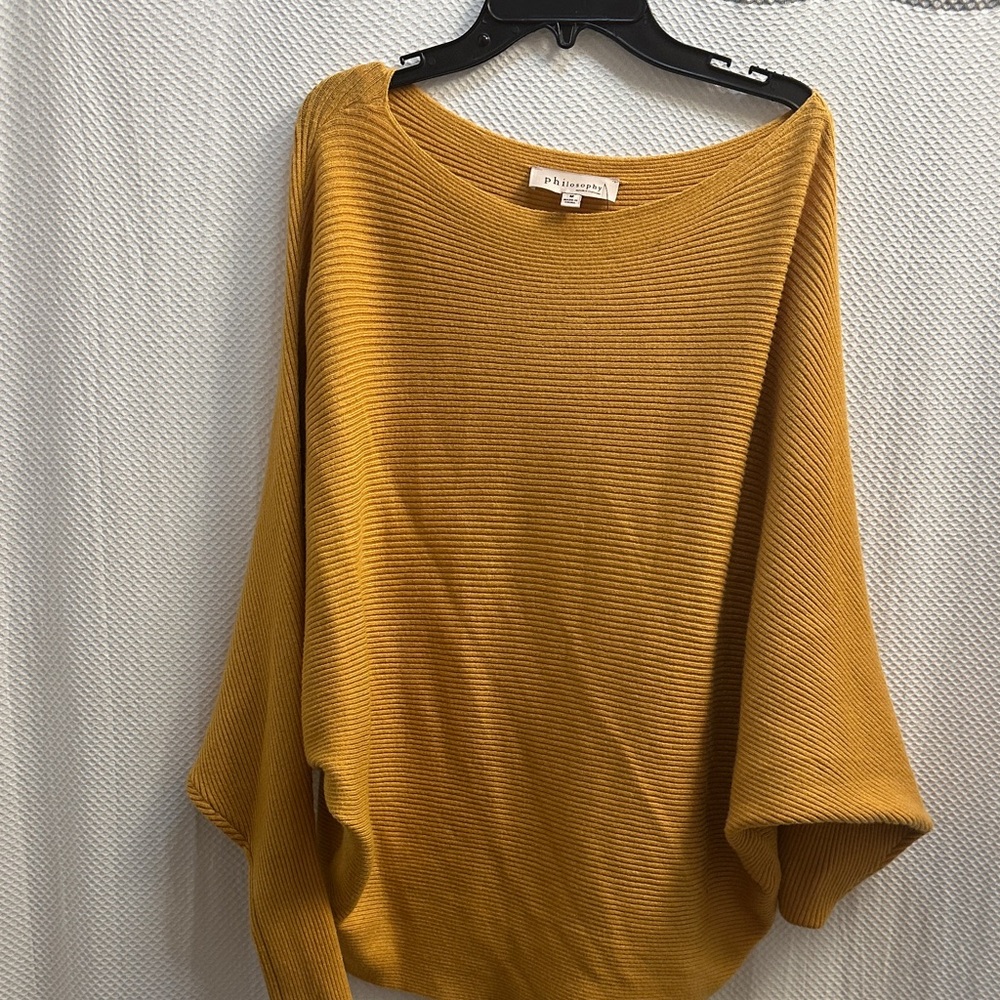 Philosophy Golden Yellow Women's Crew Neck Sweater